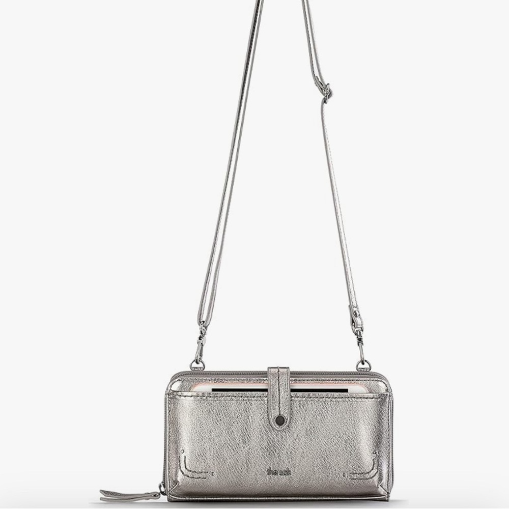 THE SAK SILVER WALLET PURSE